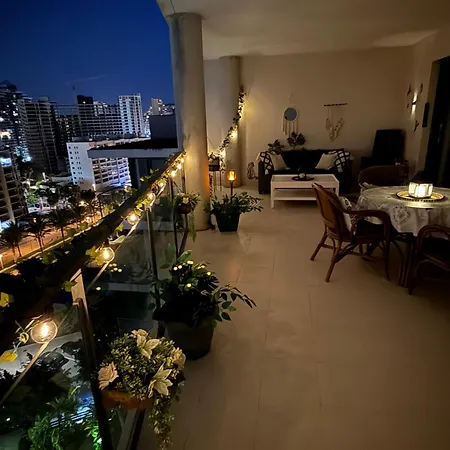 Oasis Cala Alta New 120qm Free Parking, Pool, 2 Bath, 3bdr, Wi-fi, Air-condit דירה בנידורם